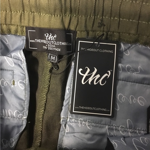 Hideout Clothing “Soul” Round Pocket Cargo Joggers - Size Medium - NWT - Picture 4 of 5